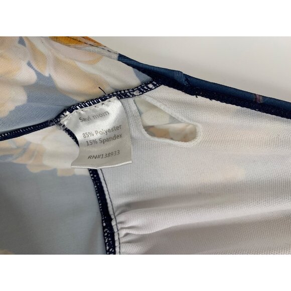 Savi Mom Maternity Floral Tankini Swimsuit Halter Rushing Small REE10506 GUC - Picture 3 of 8